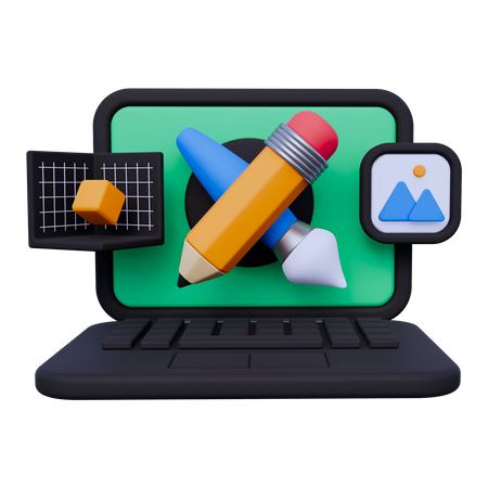 Graphic Designer  3D Icon