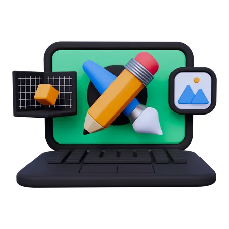 Graphic Designer  3D Icon