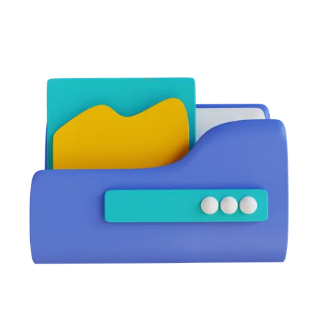 Graphic Designer Folder  3D Icon