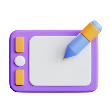 Graphic Tablet  3D Illustration