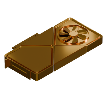 Graphics Card Single Fan  3D Icon