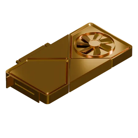 Graphics Card Single Fan  3D Icon