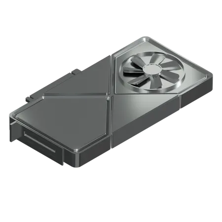 Graphics Card Single Fan  3D Icon