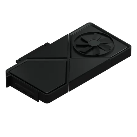 Graphics Card Single Fan  3D Icon