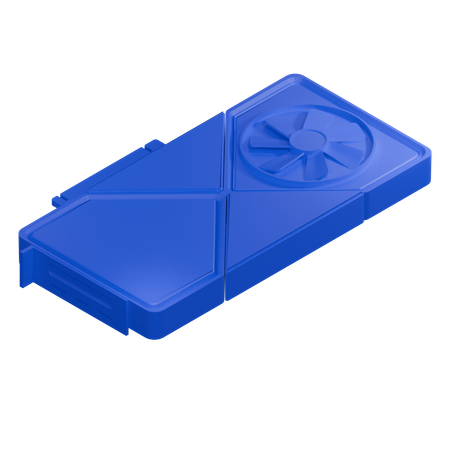 Graphics Card Single Fan  3D Icon