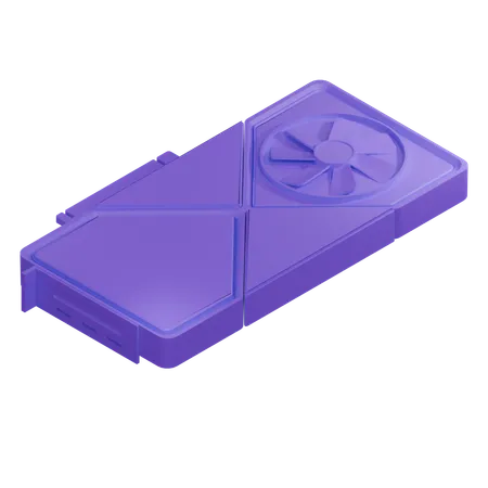 Graphics Card Single Fan  3D Icon