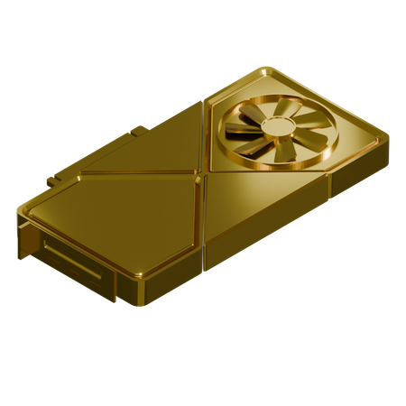 Graphics Card Single Fan  3D Icon