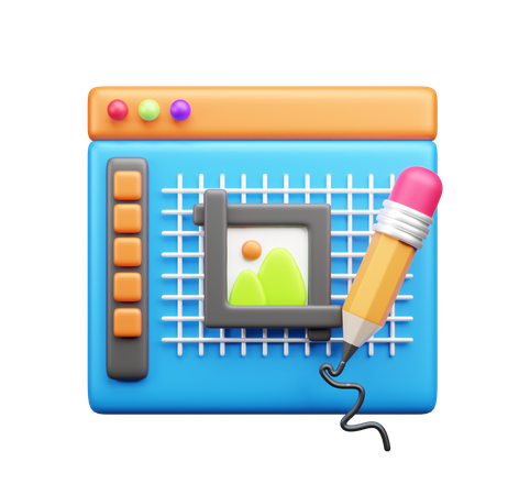 Graphics Design  3D Icon