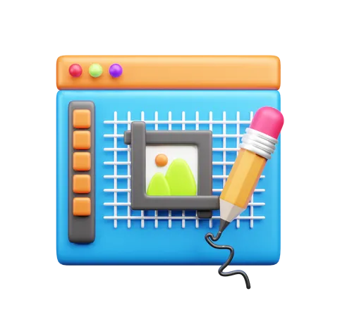 Graphics Design  3D Icon