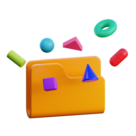 Graphics Design Folder  3D Icon