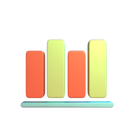 Diagramme à bandes  3D Icon