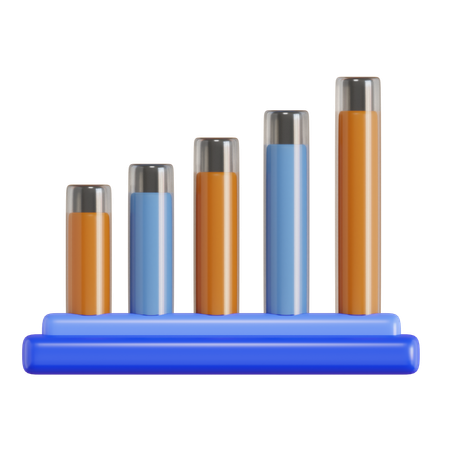 Diagramme à bandes  3D Icon