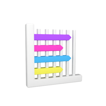 Diagramme à bandes  3D Icon