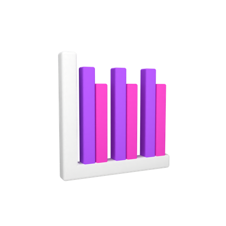 Diagramme à bandes  3D Icon