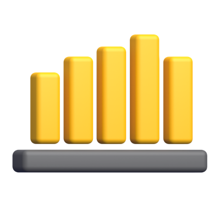 Diagramme à bandes  3D Icon