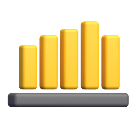 Diagramme à bandes  3D Icon