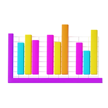 Diagramme à bandes  3D Icon