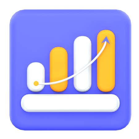 Diagramme à bandes  3D Icon