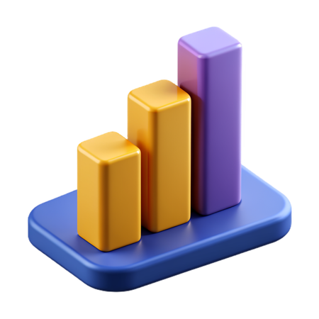 Diagramme à bandes  3D Icon