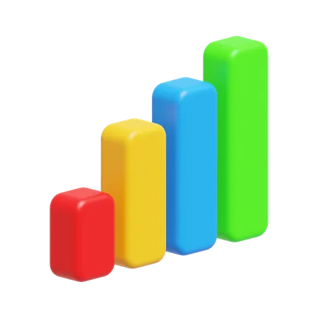 Diagramme à bandes  3D Icon