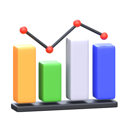 Diagramme à bandes  3D Icon