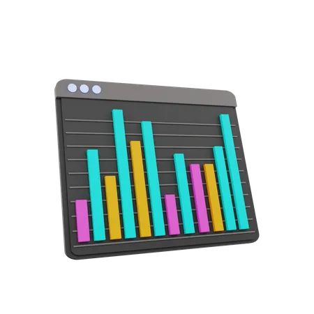 Diagramme à bandes  3D Icon