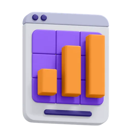 Diagramme à bandes  3D Icon