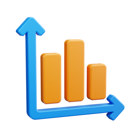 Diagramme à bandes  3D Icon