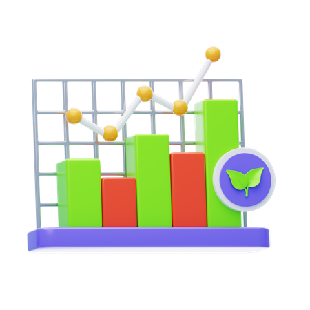 Diagramme à bandes  3D Icon