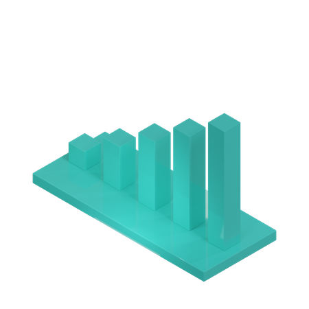 Diagramme à bandes  3D Icon