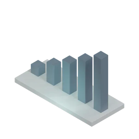 Diagramme à bandes  3D Icon