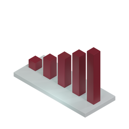 Diagramme à bandes  3D Icon