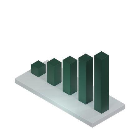 Diagramme à bandes  3D Icon