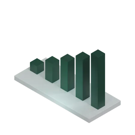 Diagramme à bandes  3D Icon