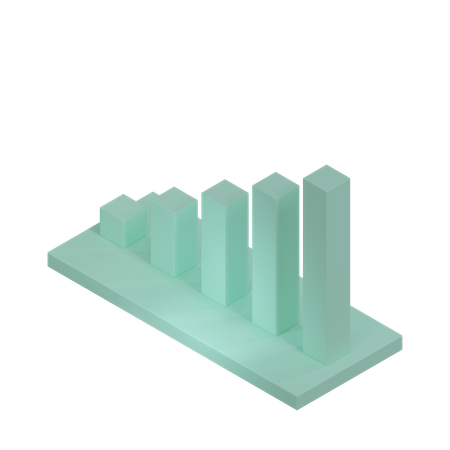 Diagramme à bandes  3D Icon