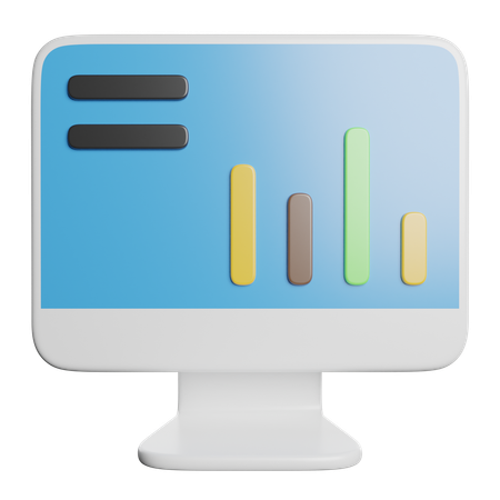 Diagramme à bandes  3D Icon