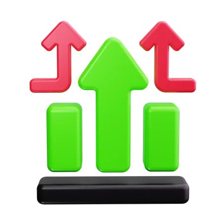 Diagramme à bandes  3D Icon