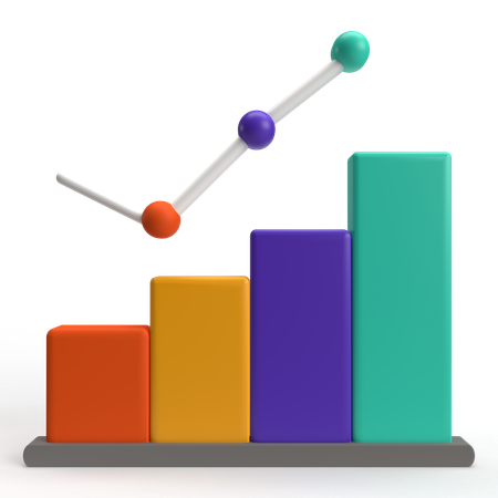 Diagramme à bandes  3D Icon