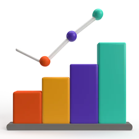 Diagramme à bandes  3D Icon