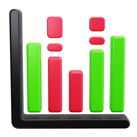 Diagramme à bandes  3D Icon