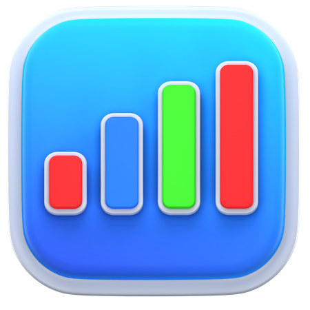 Diagramme à bandes  3D Icon
