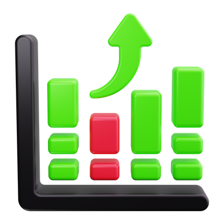 Diagramme à bandes  3D Icon