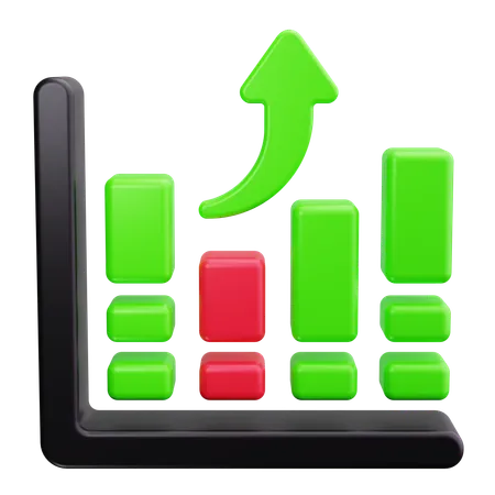 Diagramme à bandes  3D Icon