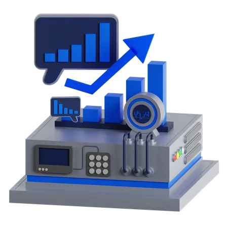 Diagramme à bandes  3D Icon