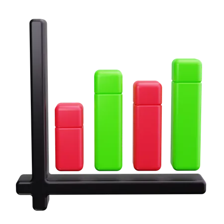 Diagramme à bandes  3D Icon