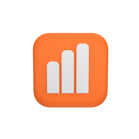 Diagramme à bandes  3D Icon