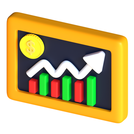 Diagramme à bandes  3D Icon