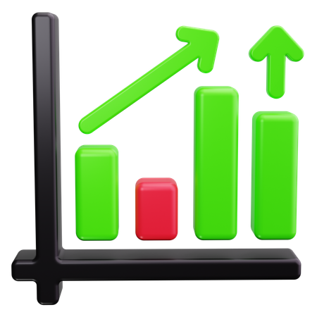 Diagramme à bandes  3D Icon