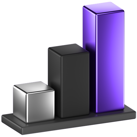Diagramme à bandes  3D Icon