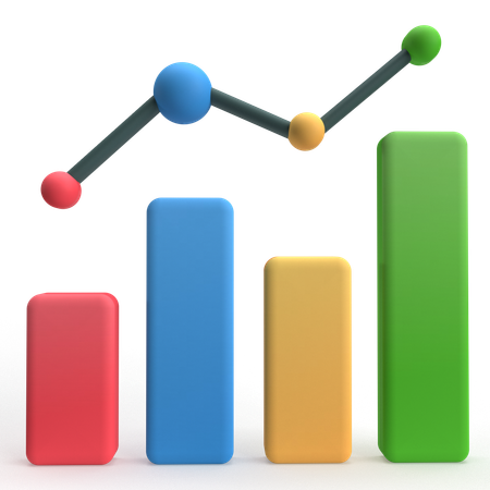 Diagramme à bandes  3D Icon